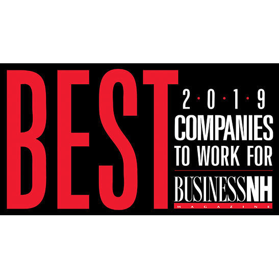 2019 Best Place to Work in New Hampshire award image.